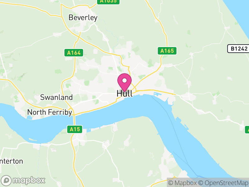 Map of Kingston upon Hull, England