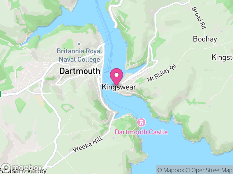 Map of Kingswear, South Hams