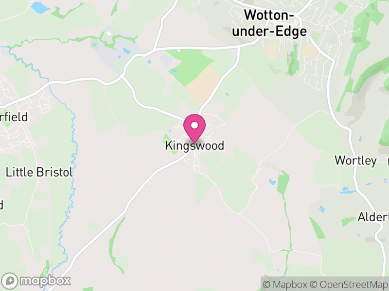 Map of Kingswood, Stroud