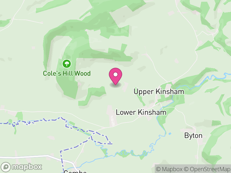 Map of Kinsham, Herefordshire