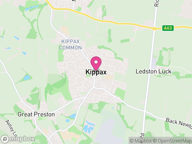 Map of Kippax, Leeds