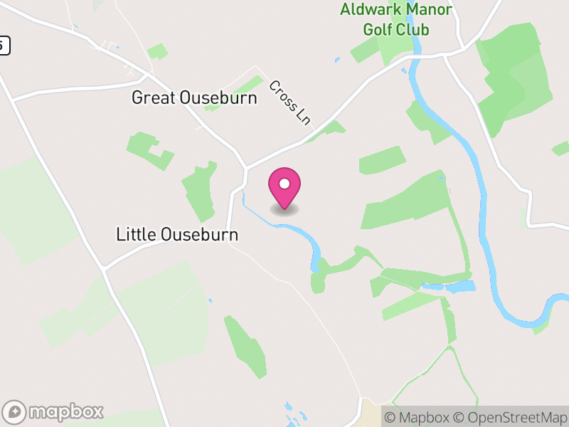 Map of Kirby Hall, North Yorkshire