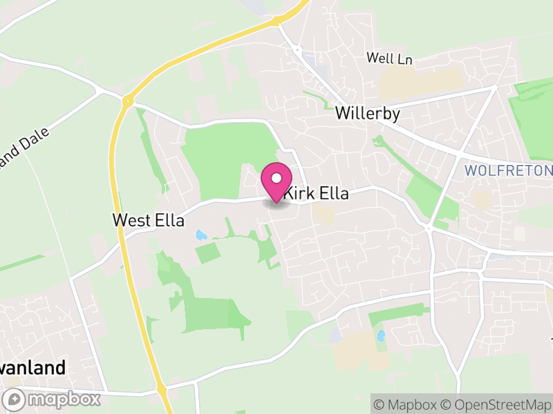 Map of Kirk Ella, East Riding of Yorkshire