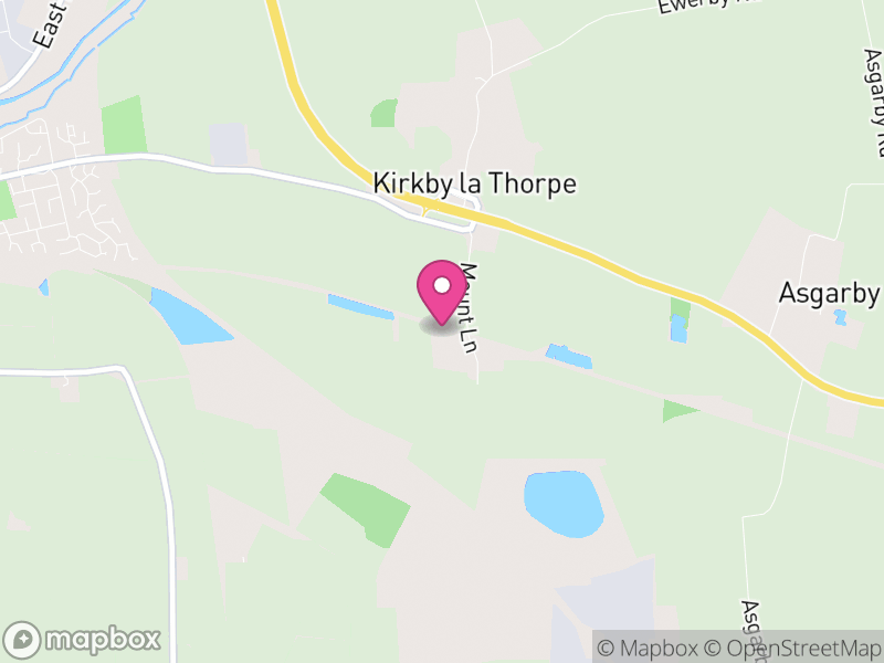 Map of Kirkby la Thorpe, North Kesteven