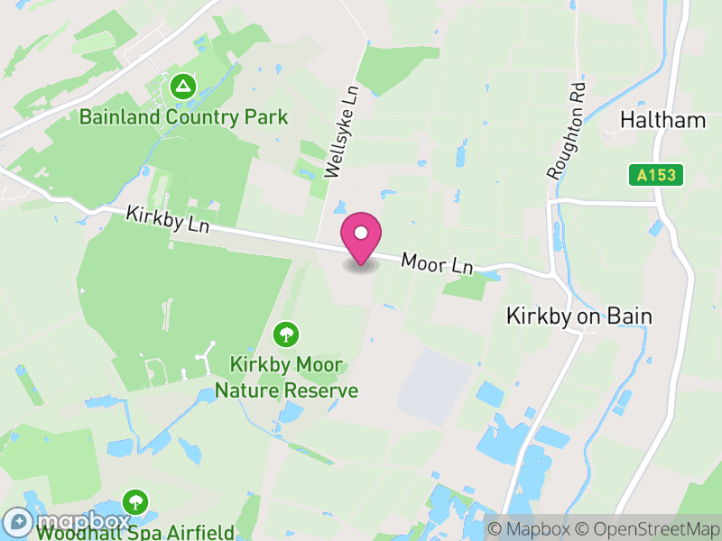 Map of Kirkby on Bain, East Lindsey