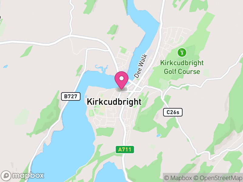 Map of Kirkcudbright