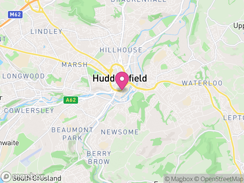 Map of Kirklees, West Yorkshire