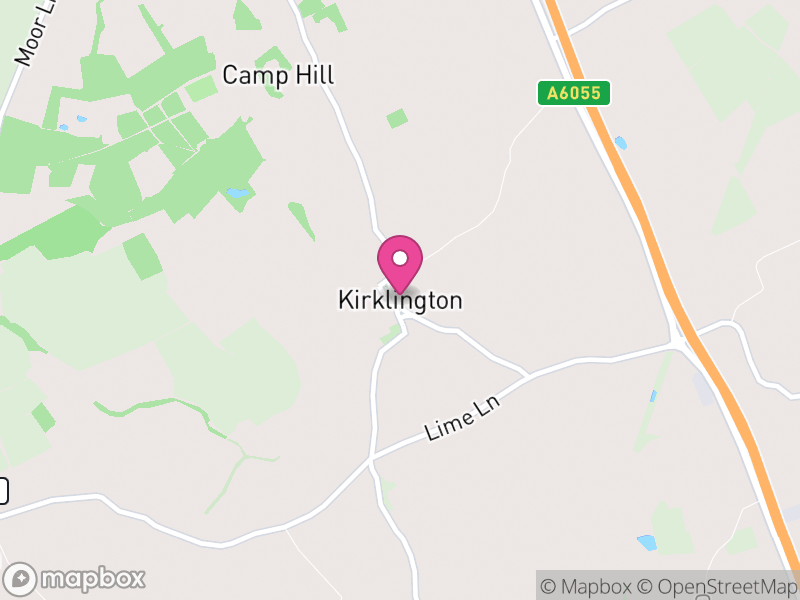 Map of Kirklington-cum-Upsland, North Yorkshire