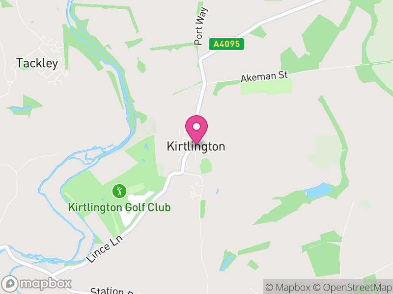 Map of Kirtlington, Cherwell
