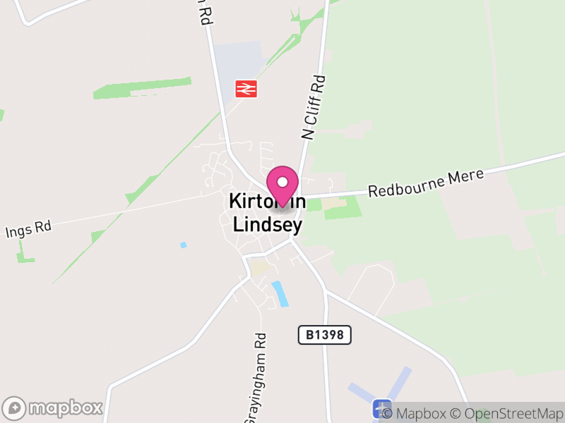 Map of Kirton in Lindsey, North Lincolnshire