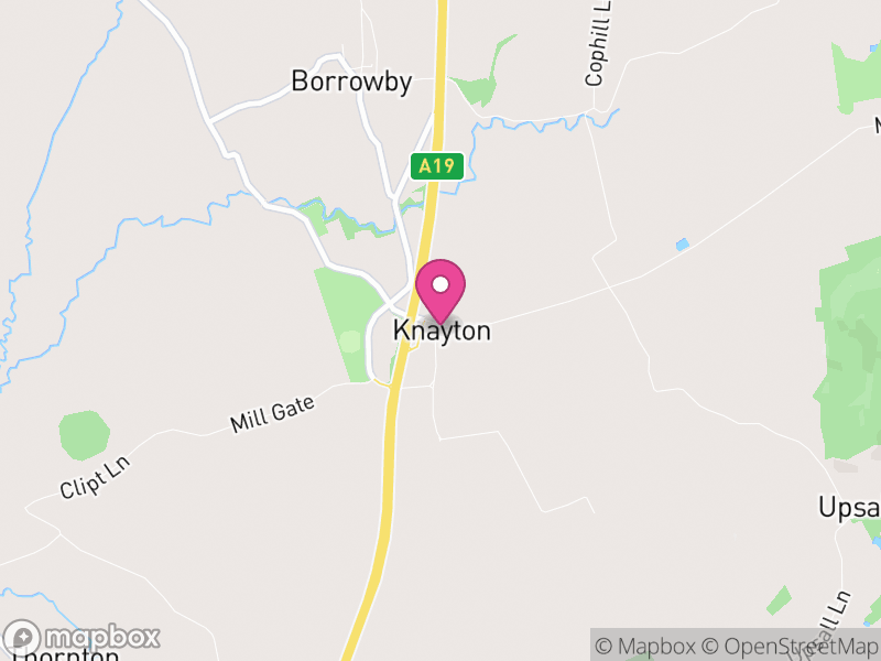 Map of Knayton with Brawith, North Yorkshire