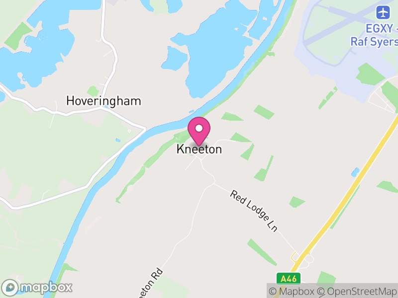Map of Kneeton, Rushcliffe