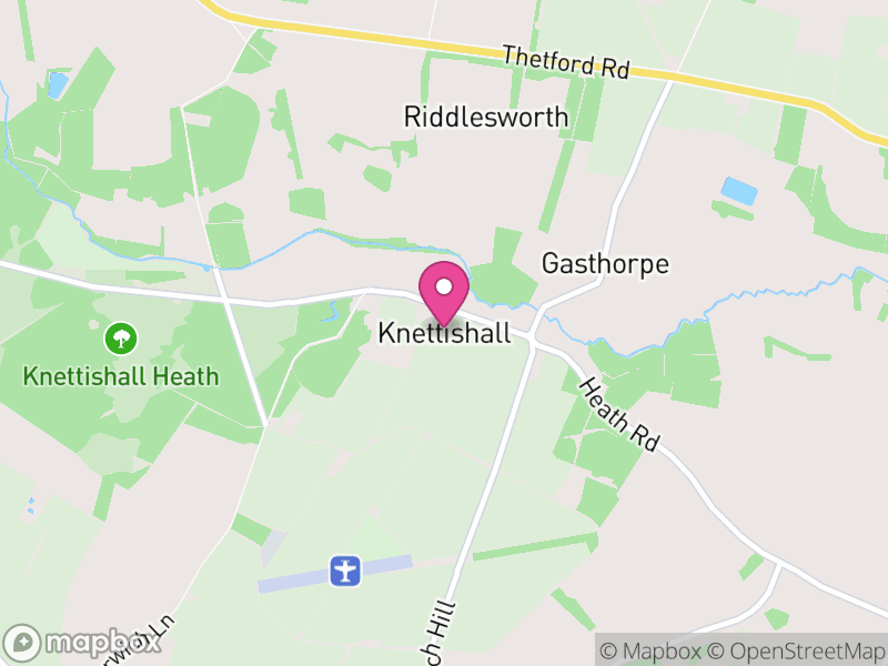 Map of Knettishall, West Suffolk