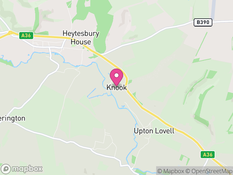 Map of Knook, Wiltshire
