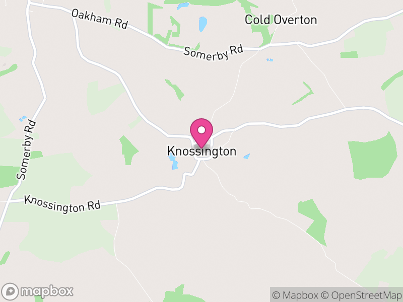 Map of Knossington and Cold Overton, Melton