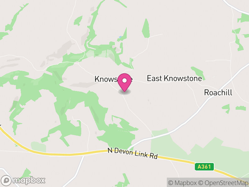 Map of Knowstone, North Devon