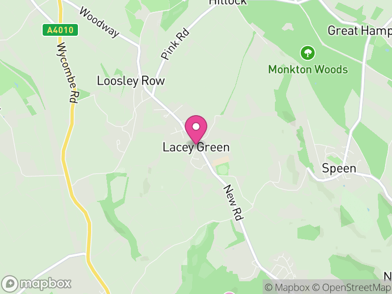 Map of Lacey Green, Buckinghamshire