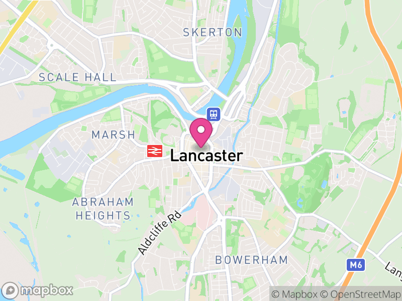 Map of Lancaster, Lancashire