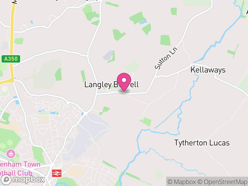 Map of Langley Burrell Without, Wiltshire