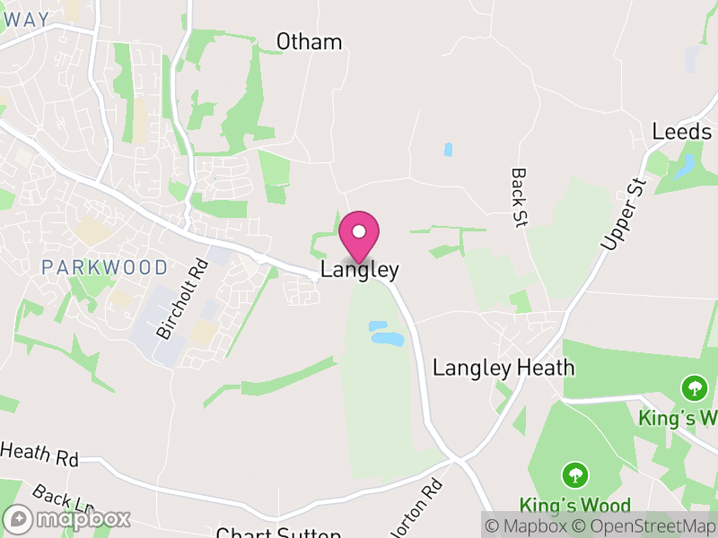 Map of Langley, Maidstone