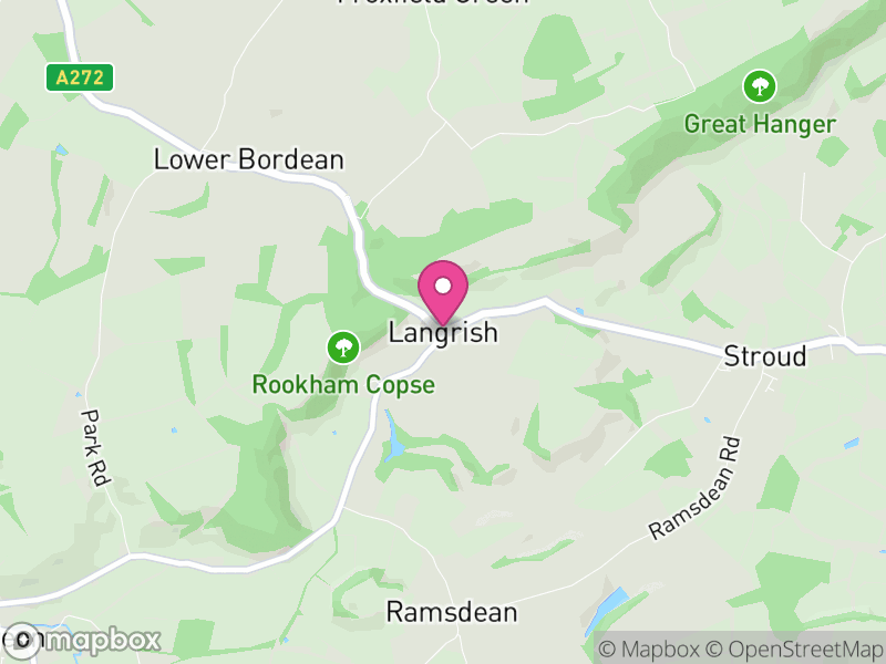 Map of Langrish, East Hampshire