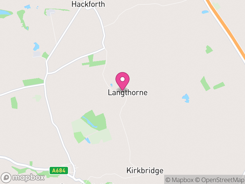 Map of Langthorne, North Yorkshire