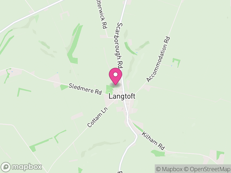 Map of Langtoft, East Riding of Yorkshire