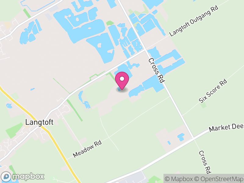 Map of Langtoft, South Kesteven