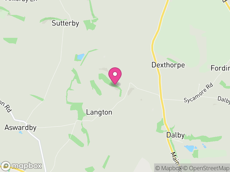 Map of Langton by Spilsby, East Lindsey