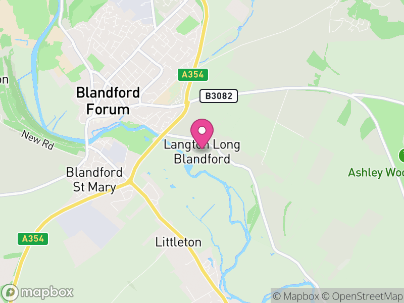 Map of Langton Long Blandford, Dorset