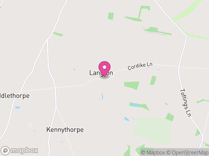 Map of Langton, North Yorkshire