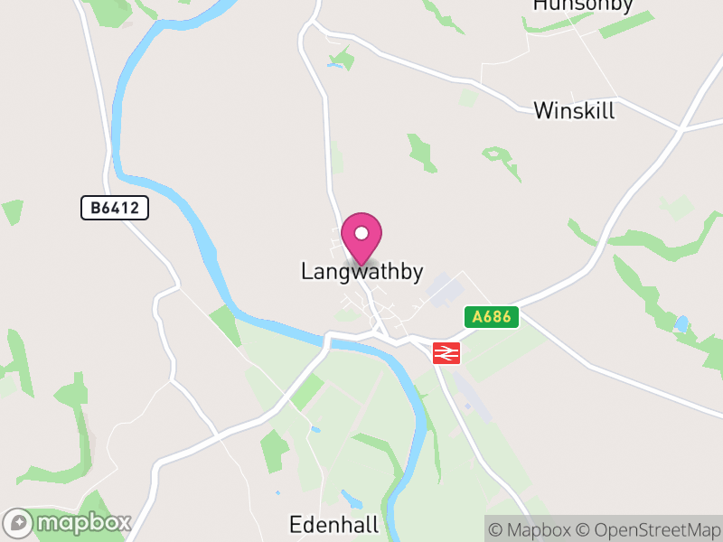 Map of Langwathby, Westmorland and Furness