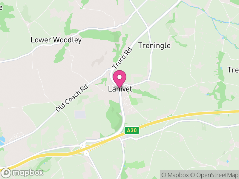 Map of Lanivet, Cornwall