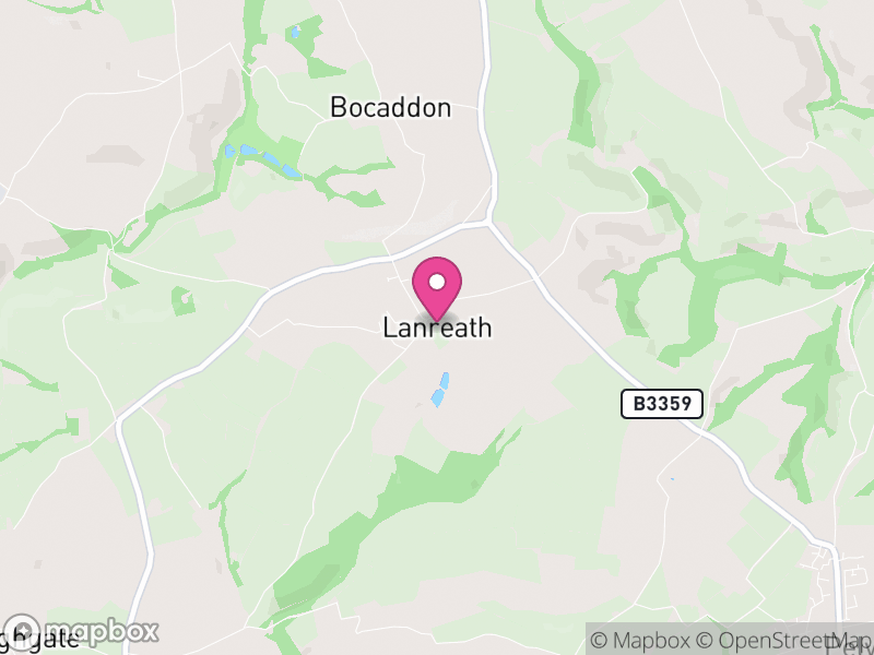 Map of Lanreath, Cornwall