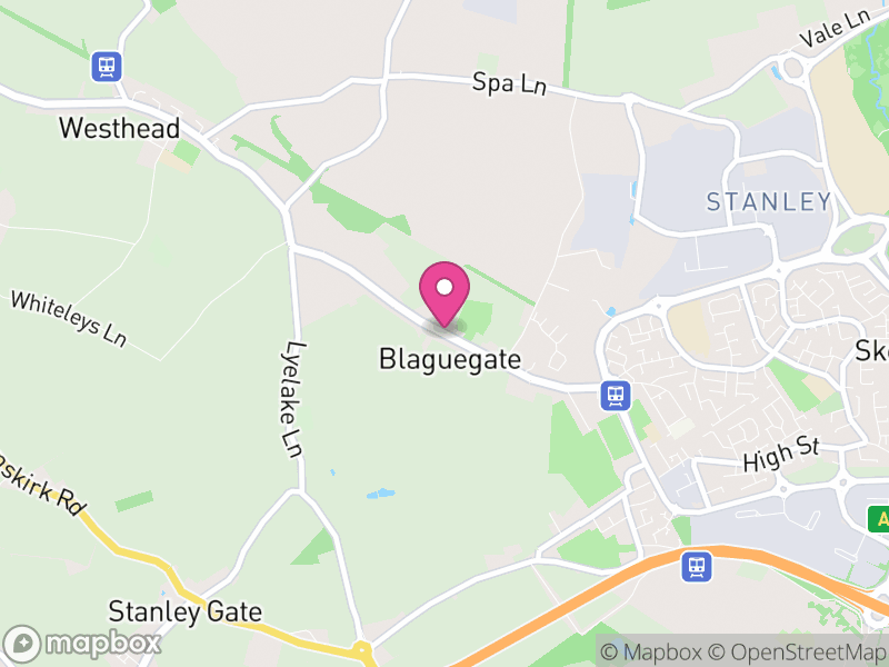 Map of Lathom South, West Lancashire