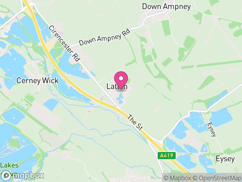 Map of Latton, Wiltshire