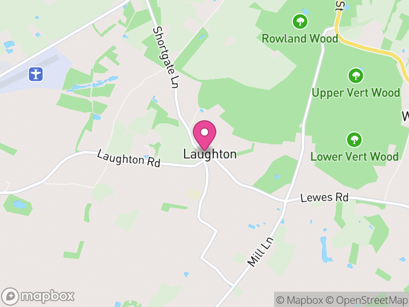 Map of Laughton, Wealden