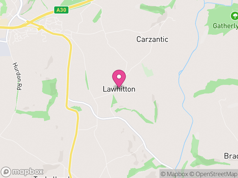 Map of Lawhitton Rural, Cornwall