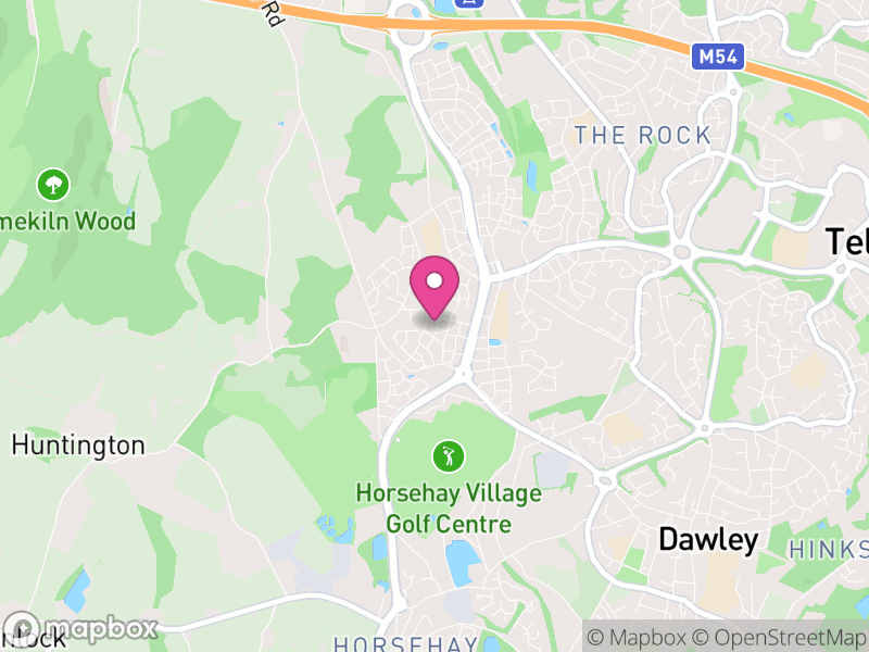 Map of Lawley and Overdale, Telford and Wrekin