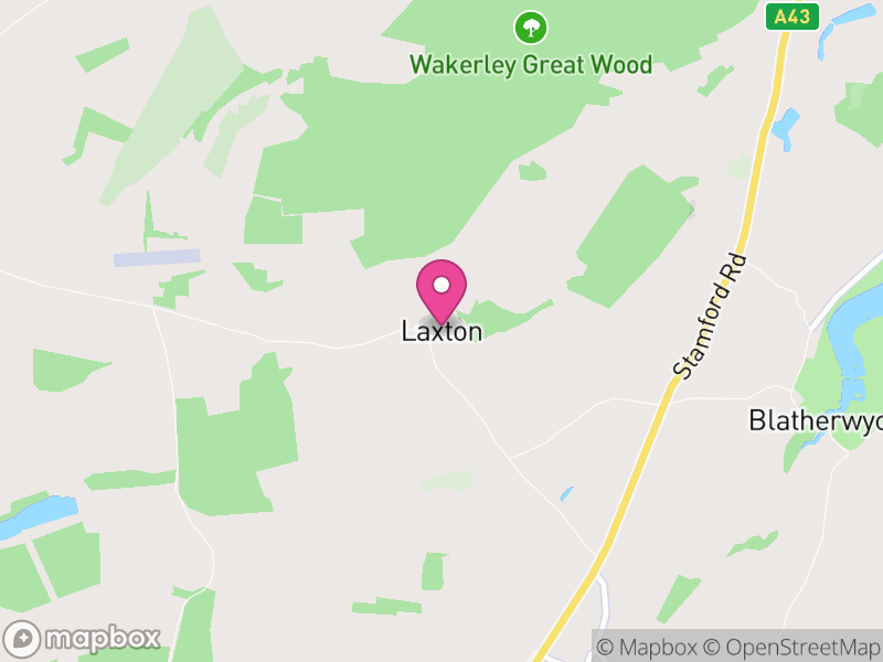 Map of Laxton, North Northamptonshire