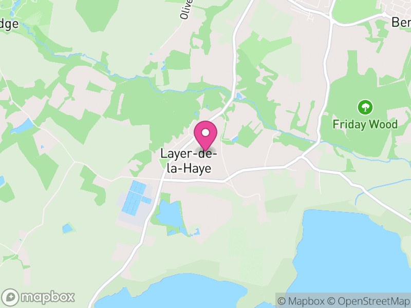 Map of Layer-de-la-Haye, Colchester