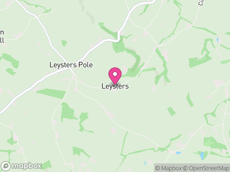 Map of Laysters, Herefordshire