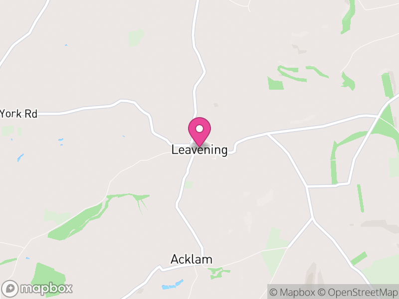 Map of Leavening, North Yorkshire