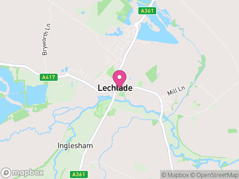 Map of Lechlade, Cotswold