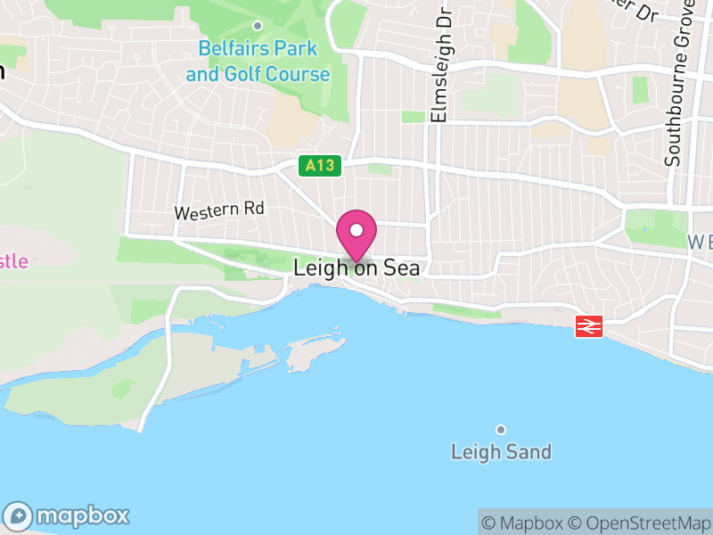Map of Leigh-on-Sea, Southend-on-Sea