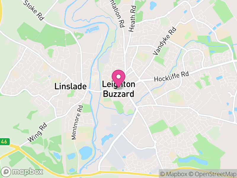 Map of Leighton-Linslade, Central Bedfordshire