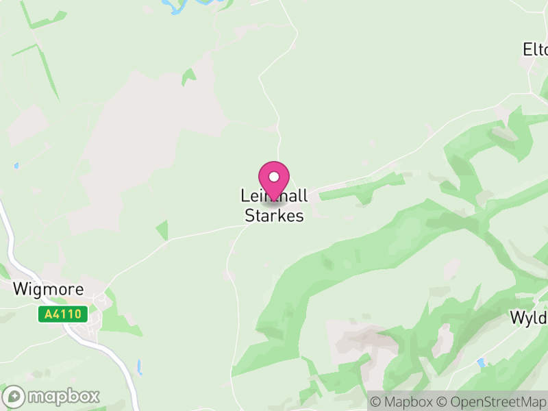 Map of Leinthall Starkes, Herefordshire