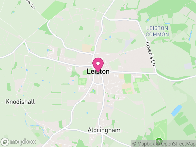 Map of Leiston, East Suffolk