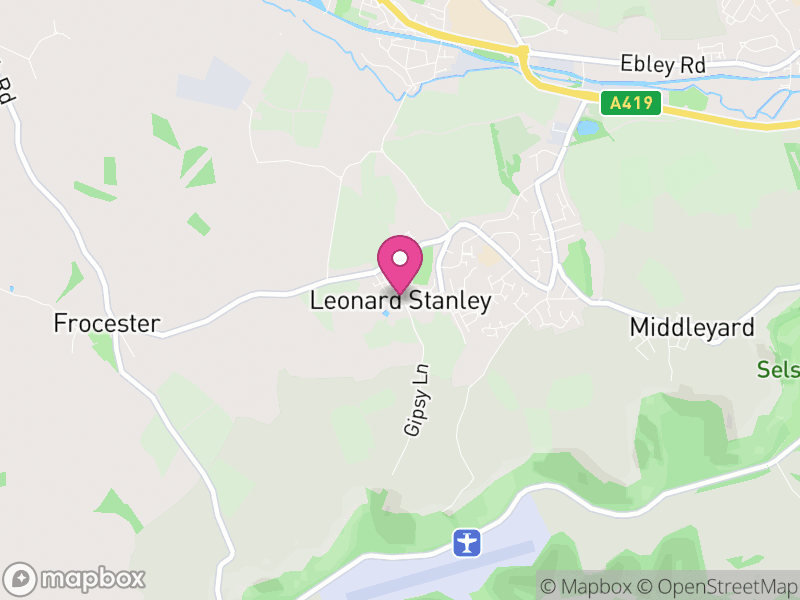 Map of Leonard Stanley, Stroud
