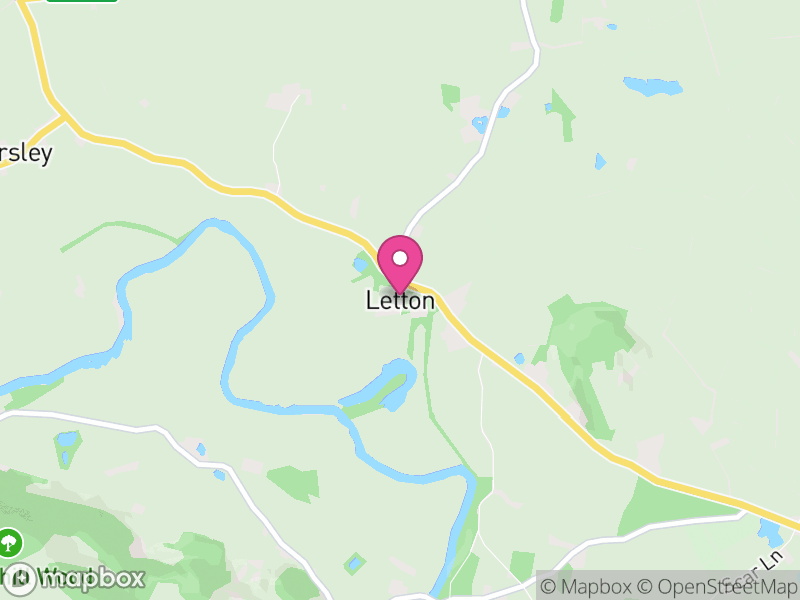 Map of Letton, Herefordshire